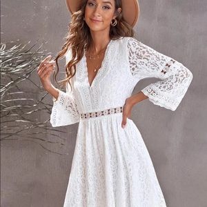 White lace SHEIN dress